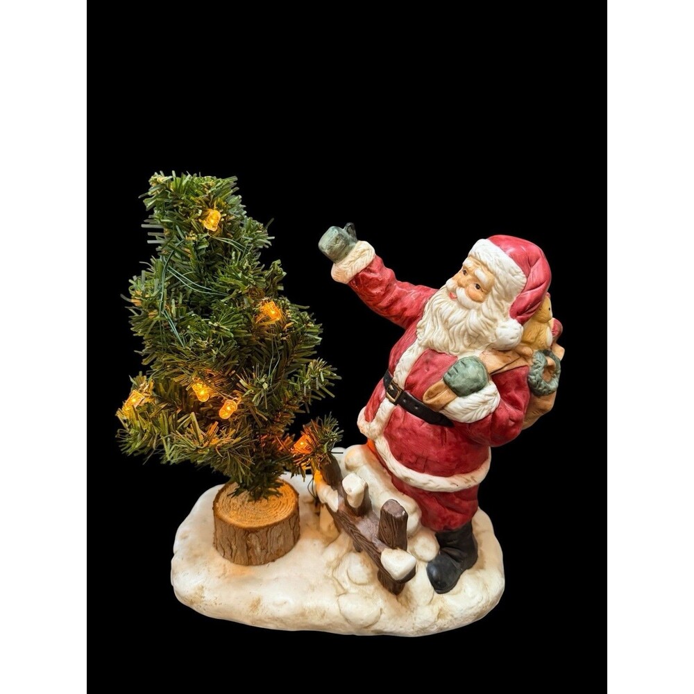 Vtg House of Lloyd Christmas Santa’s Decorations Lighted Original Box
